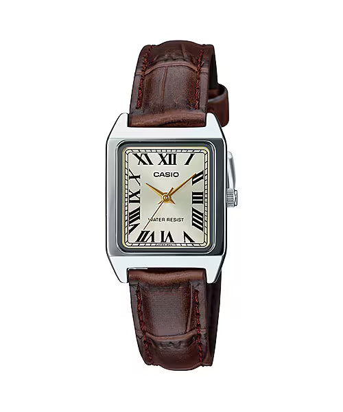 CASIO LTP-V007L-9B LTPV007 LEATHER BAND WOMEN'S QUARTZ WATCH