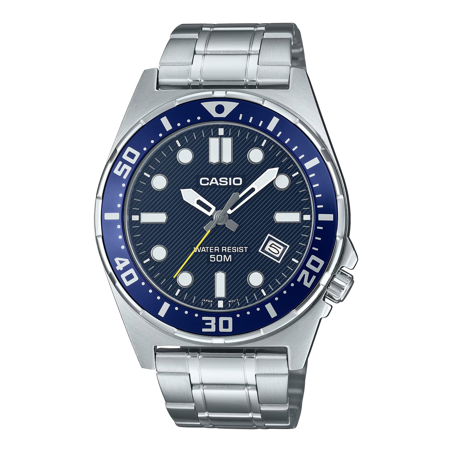 CASIO MTD-135D-2AV BLUE DIAL QUARTZ ANALOG DIVERS WATCH