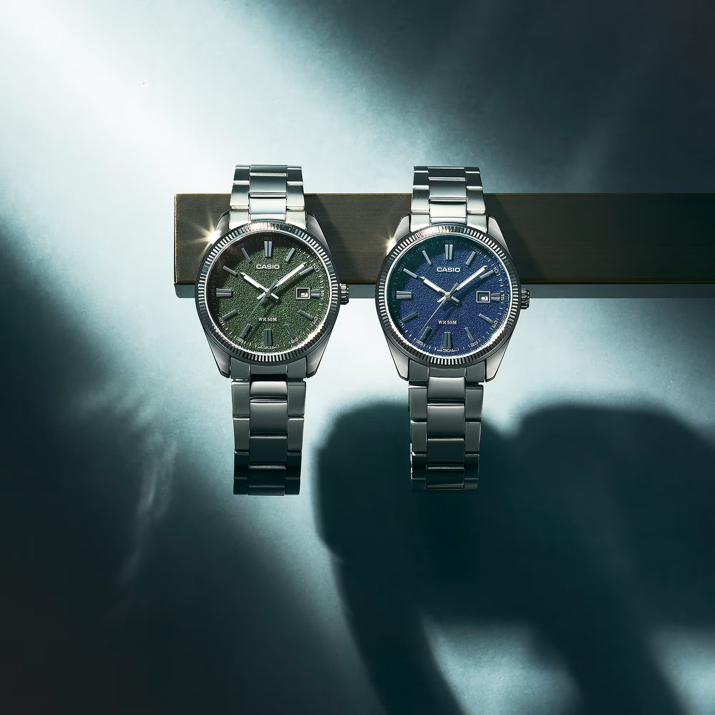 CASIO MTP-1302DA-3AV MTP1302 GREEN 38.5MM QUARTZ ANALOG WATCH