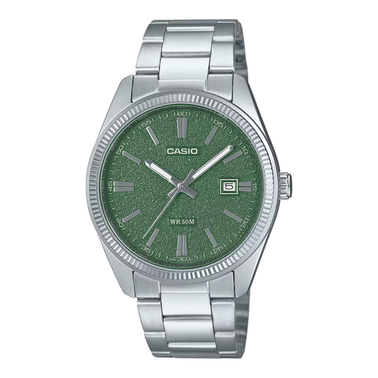 CASIO MTP-1302DA-3AV MTP1302 GREEN 38.5MM QUARTZ ANALOG WATCH
