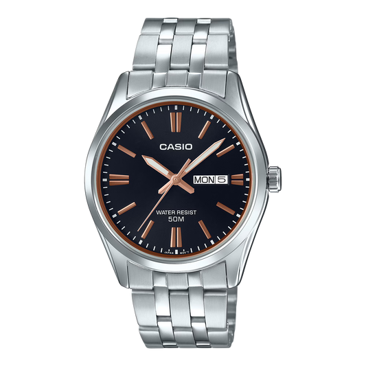 CASIO MTP-1335D-1A2V MTP-1335D-1A2 BLACK DIAL QUARTZ MEN'S WATCH