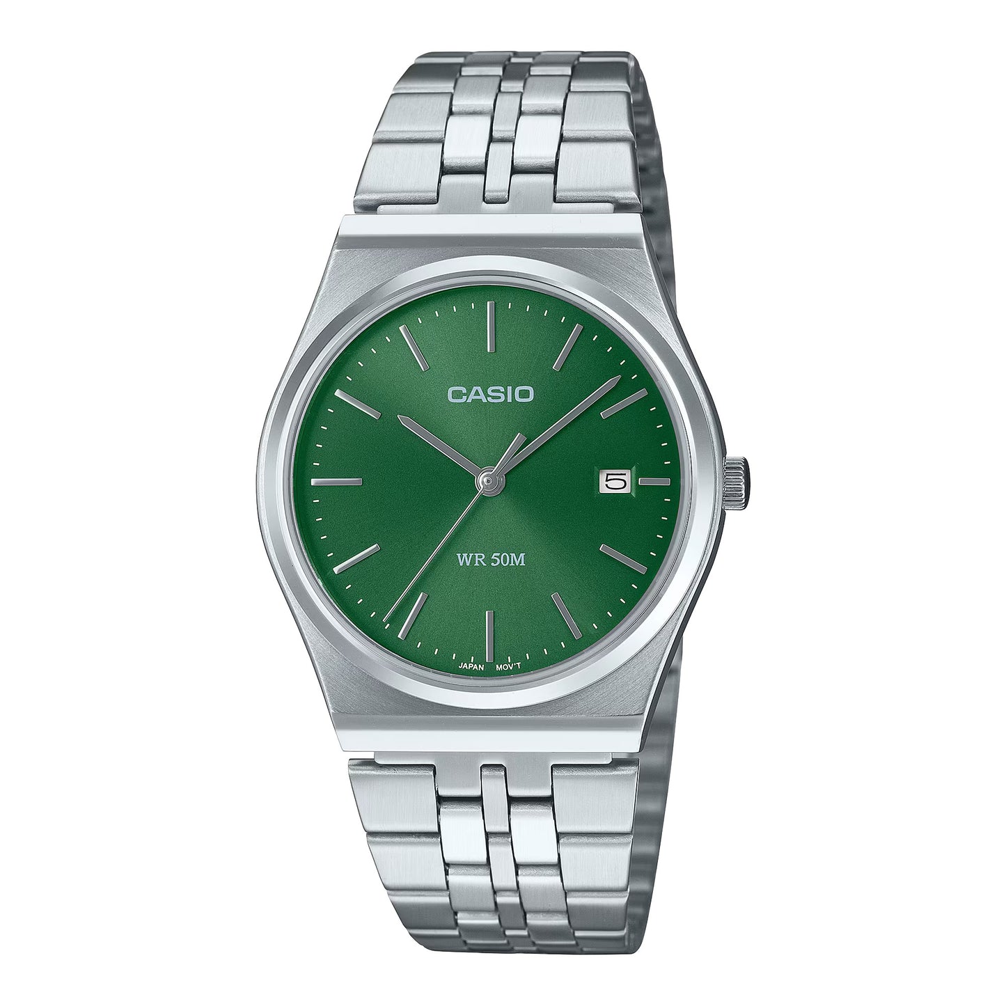 CASIO MTP-B145D-3A MTP-B145D-3AV GREEN 35MM QUARTZ ANALOG WATCH
