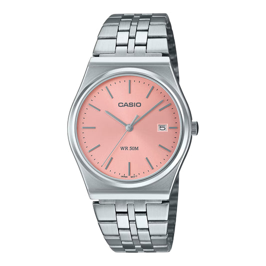 CASIO MTP-B145D-4A PINK 35MM QUARTZ ANALOG WATCH