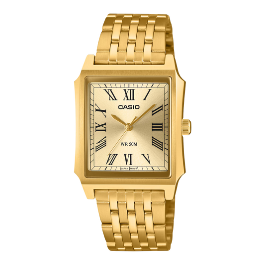 CASIO MTP-B190G-9BV GOLD TONE STAINLESS STEEL QUARTZ MEN'S WATCH
