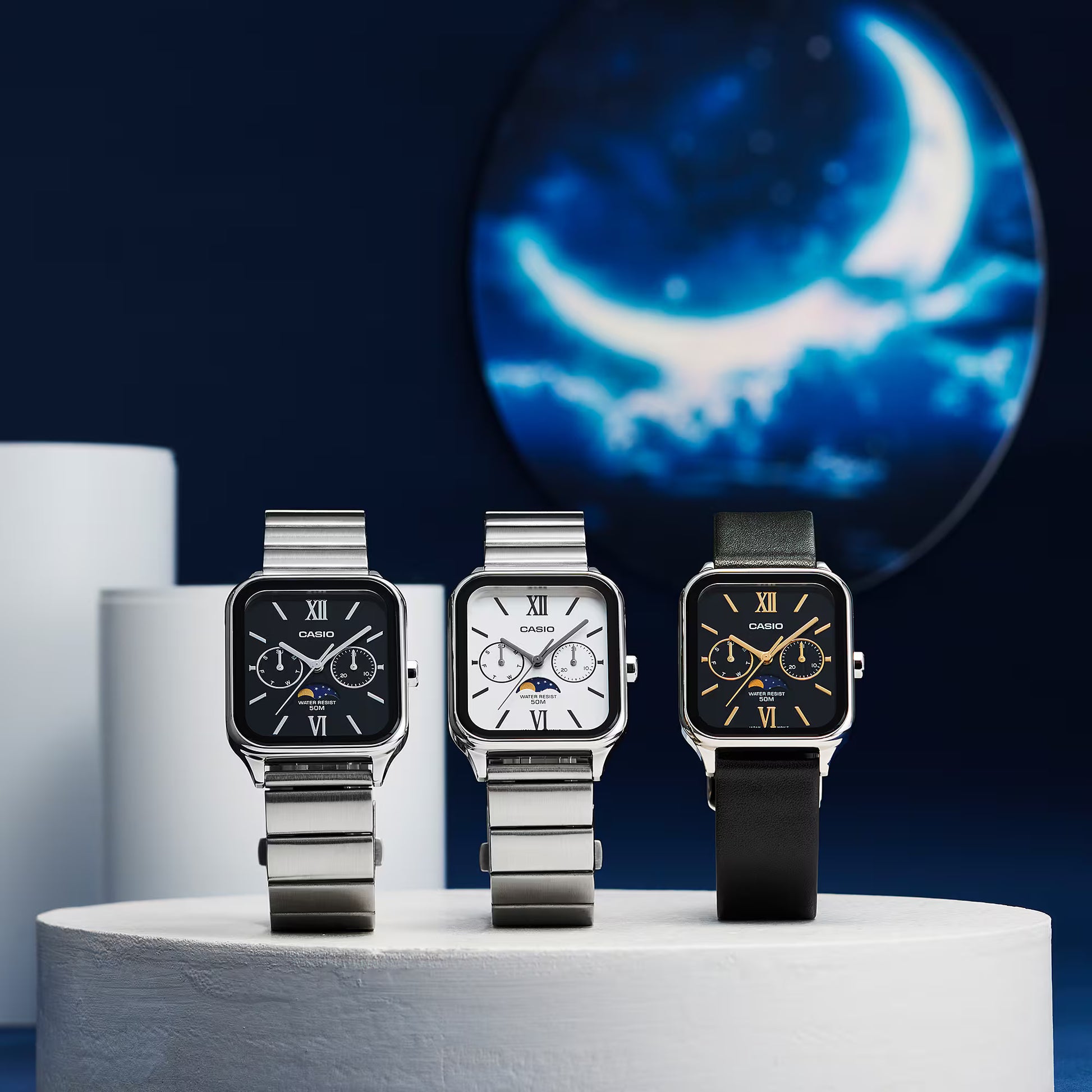 CASIO MTP-M305D-7A2V MOONPHASE QUARTZ ANALOG WHITE DIAL WATCH CASIO MTP-M305D-7A2V MOONPHASE QUARTZ ANALOG WHITE DIAL WATCH