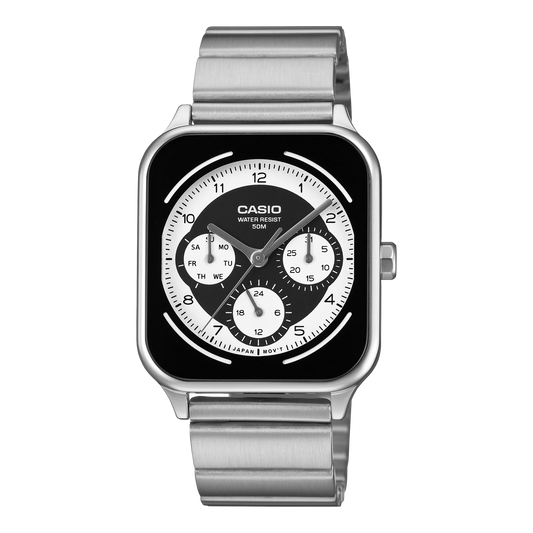 CASIO MTP-M307D-1BV NEW QUARTZ ANALOG BLACK DIAL MEN'S WATCH
