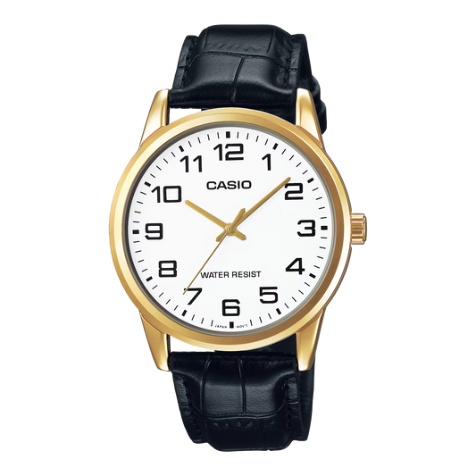 CASIO MTP-V001GL-7B GOLD TONE WHITE DIAL QUARTZ MEN'S WATCH