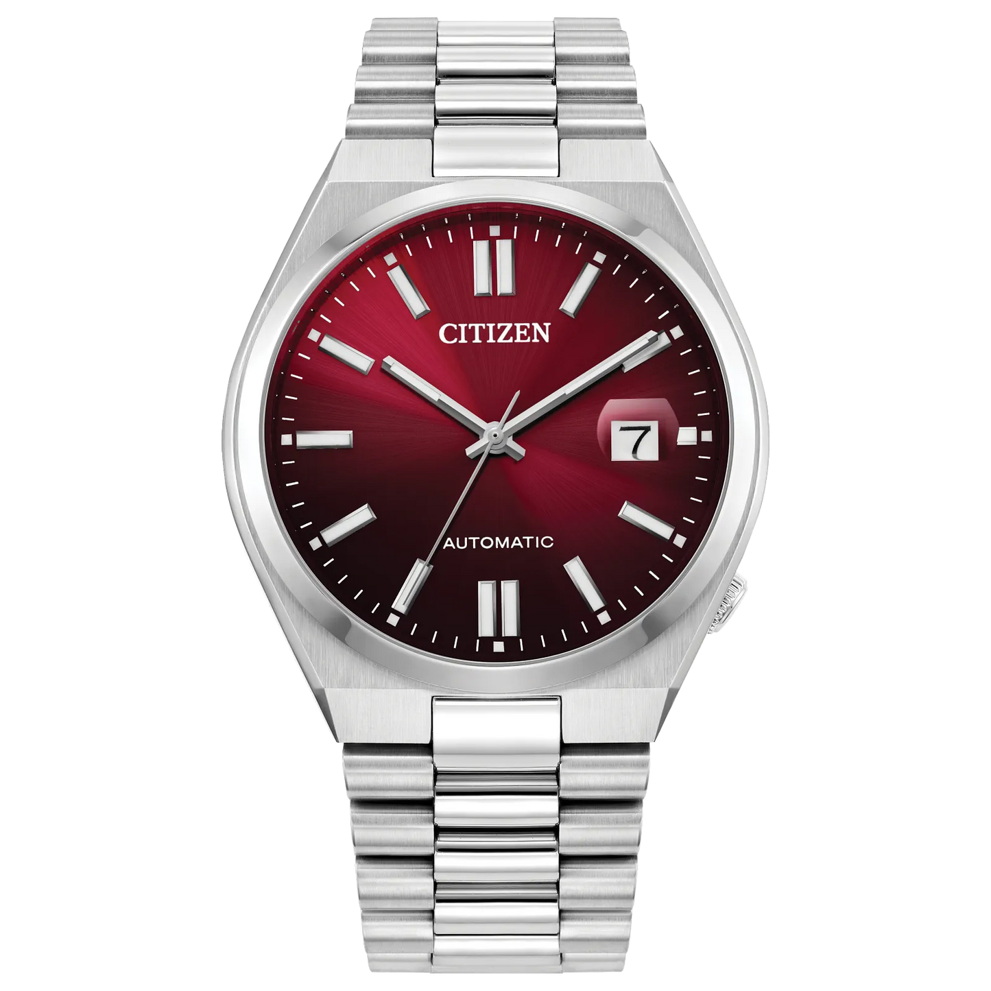 CITIZEN NJ0150-56W TSUYOSA AUTOMATIC BURGUNDY DIAL WATCH