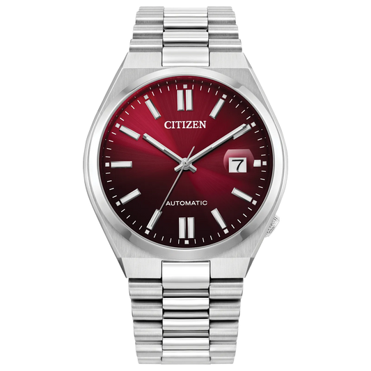 CITIZEN NJ0150-56W TSUYOSA AUTOMATIC BURGUNDY DIAL WATCH
