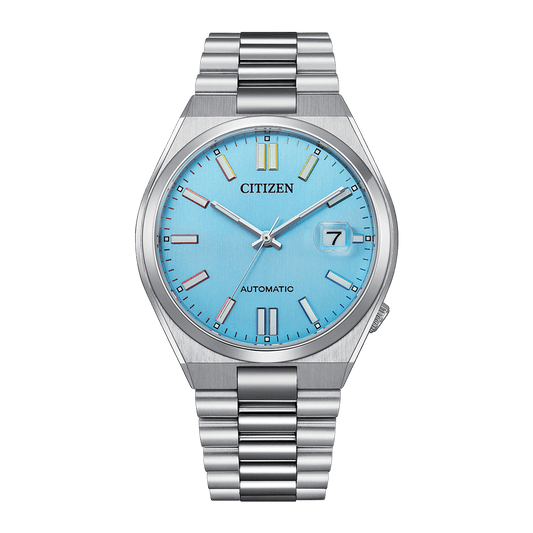CITIZEN NJ0151-53L TSUYOSA AUTOMATIC LIGHT ICE BLUE DIAL MENS WATCH