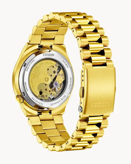 CITIZEN NJ0152-51X TSUYOSA AUTOMATIC GREEN DIAL GOLD TONE MEN'S WATCH