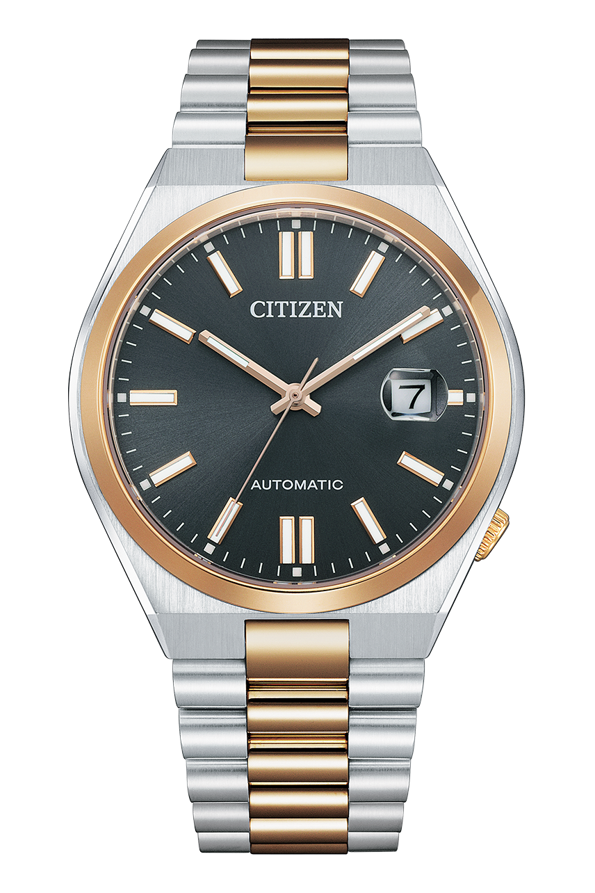 CITIZEN NJ0154-80H TSUYOSA AUTOMATIC BLACK DIAL TWO-TONE MEN'S WATCH