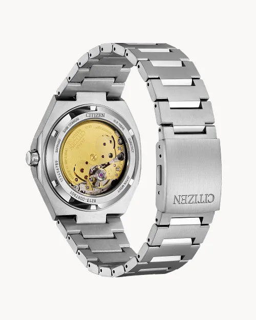 CITIZEN NJ0180-80A "ZENSHIN" AUTOMATIC SUPER TITANIUM WHITE DIAL WATCH