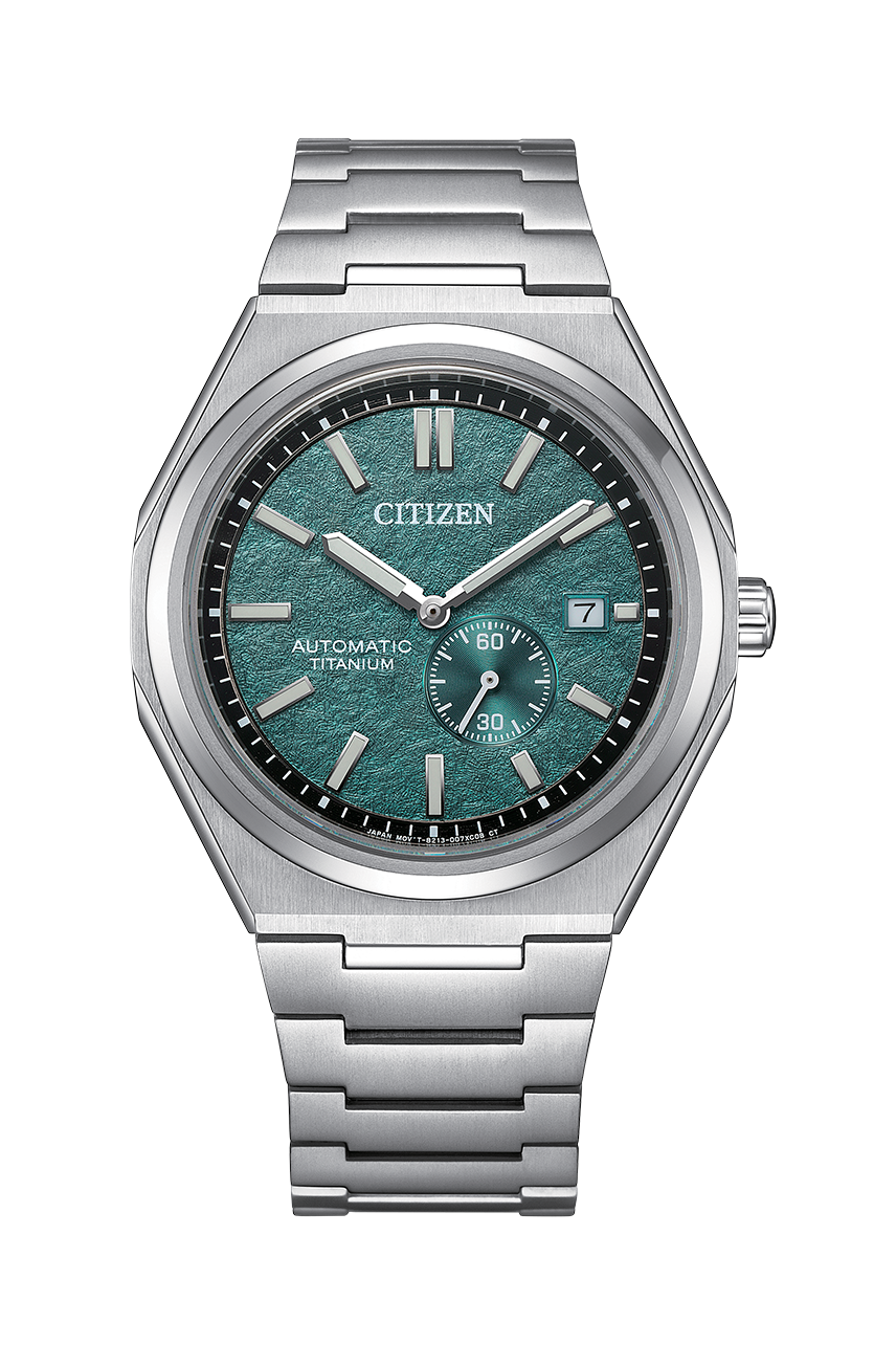 CITIZEN NJ0180-80X "ZENSHIN" AUTOMATIC SUPER TITANIUM GREEN DIAL WATCH