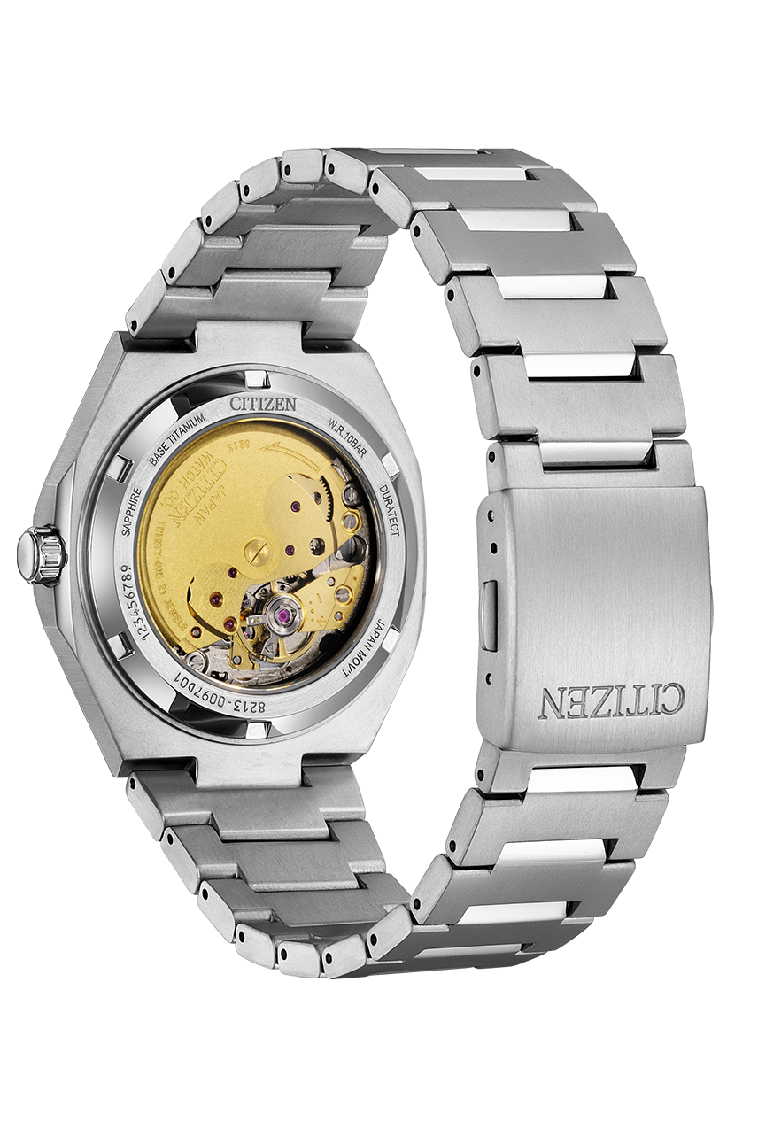 CITIZEN NJ0180-80X "ZENSHIN" AUTOMATIC SUPER TITANIUM GREEN DIAL WATCH