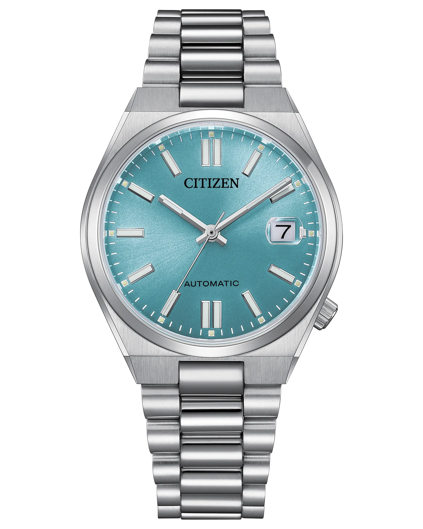 CITIZEN NJ0200-50L TSUYOSA AUTOMATIC LIGHT ICE BLUE DIAL 37MM WATCH