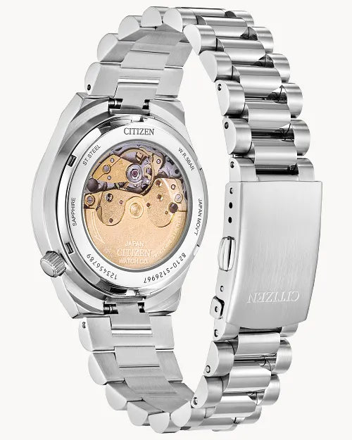 CITIZEN NJ0200-50W TSUYOSA AUTOMATIC PURPLE DIAL 37MM WATCH