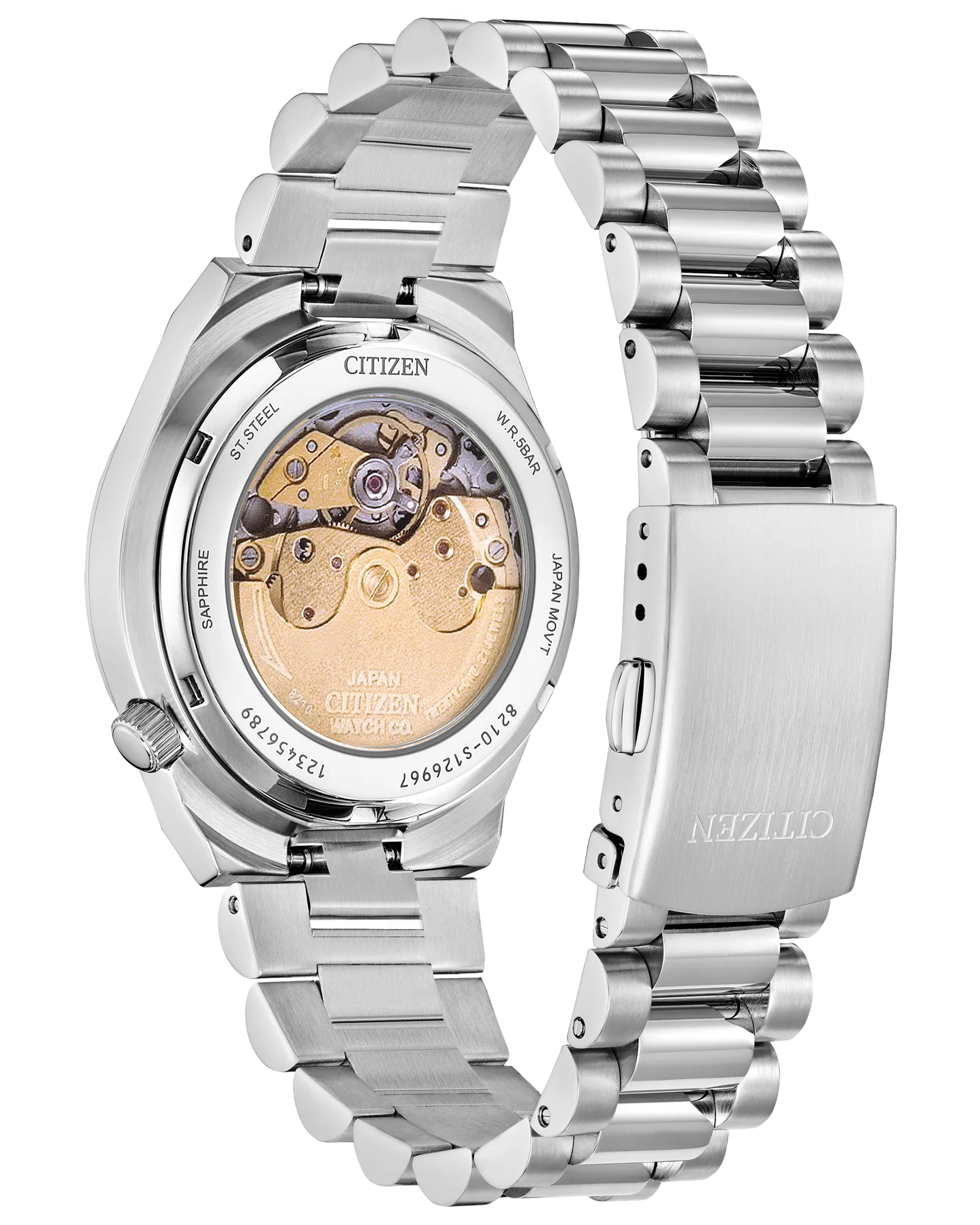 CITIZEN NJ0200-50Z TSUYOSA AUTOMATIC PINK DIAL 37MM WATCH