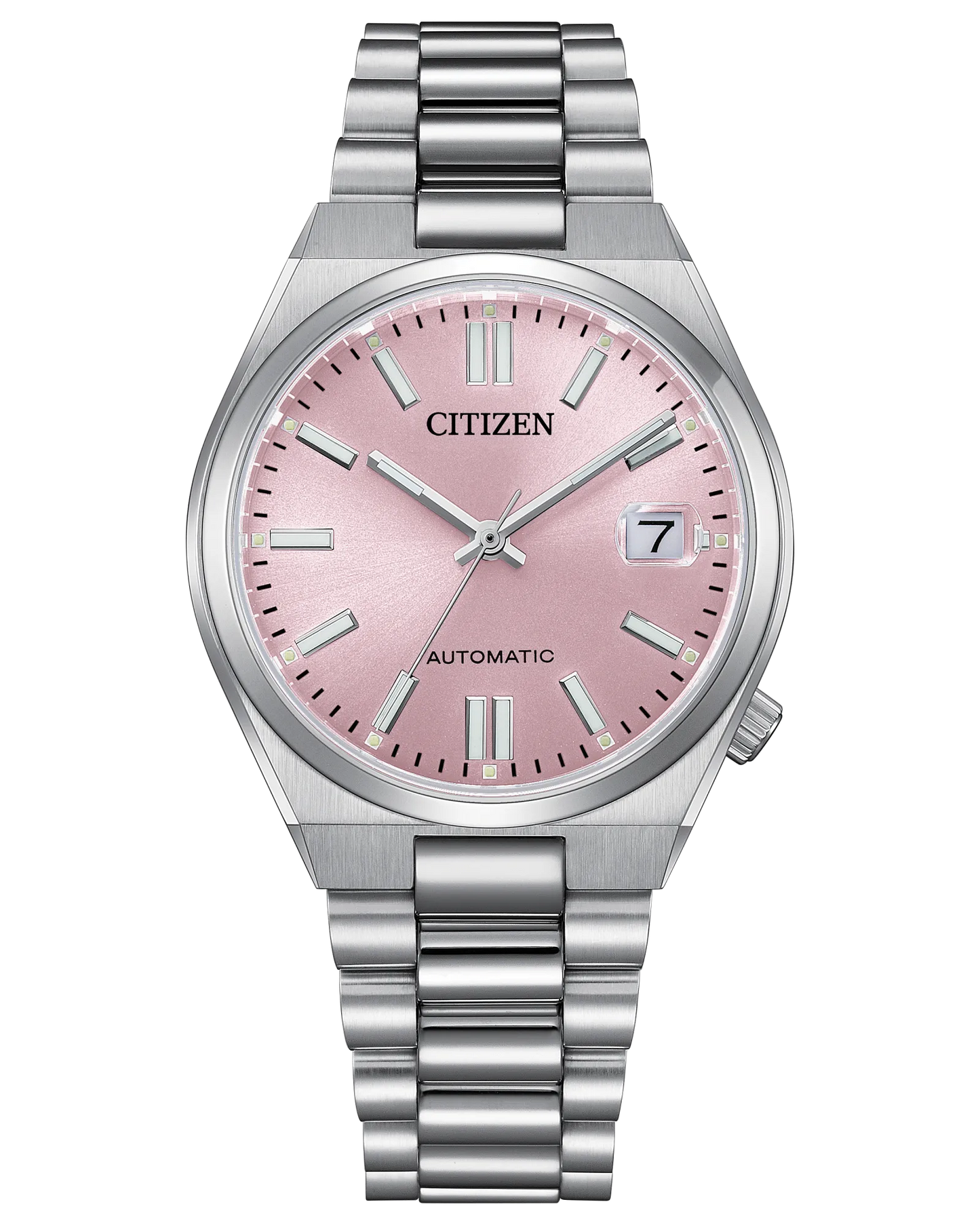 CITIZEN NJ0200-50Z TSUYOSA AUTOMATIC PINK DIAL 37MM WATCH