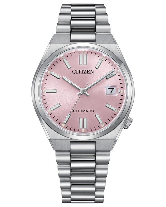 CITIZEN NJ0200-50Z TSUYOSA AUTOMATIC PINK DIAL 37MM WATCH