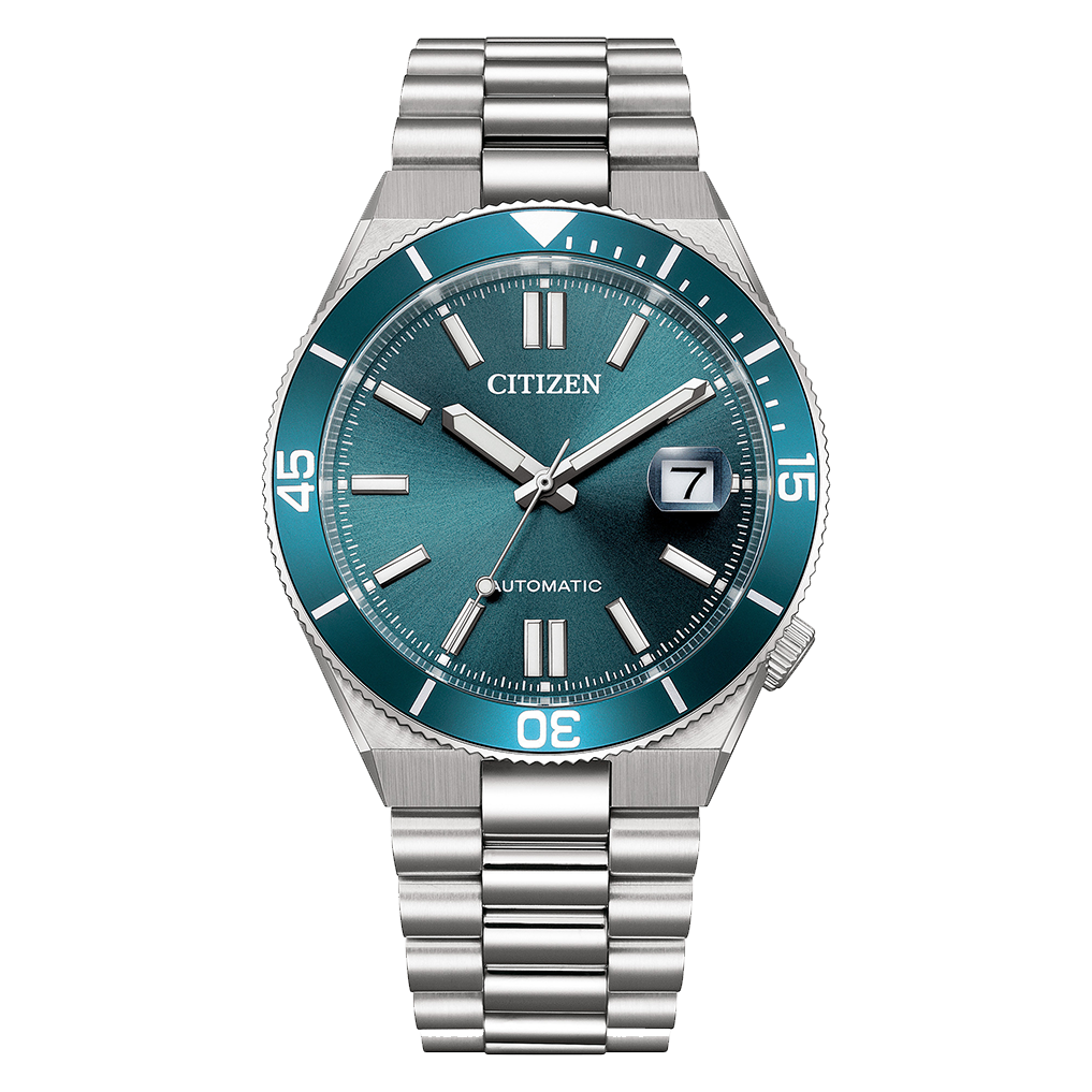 CITIZEN NJ0231-56L "TSUYOSA SHORE" AUTOMATIC SUNRAY BLUE DIAL WATCH