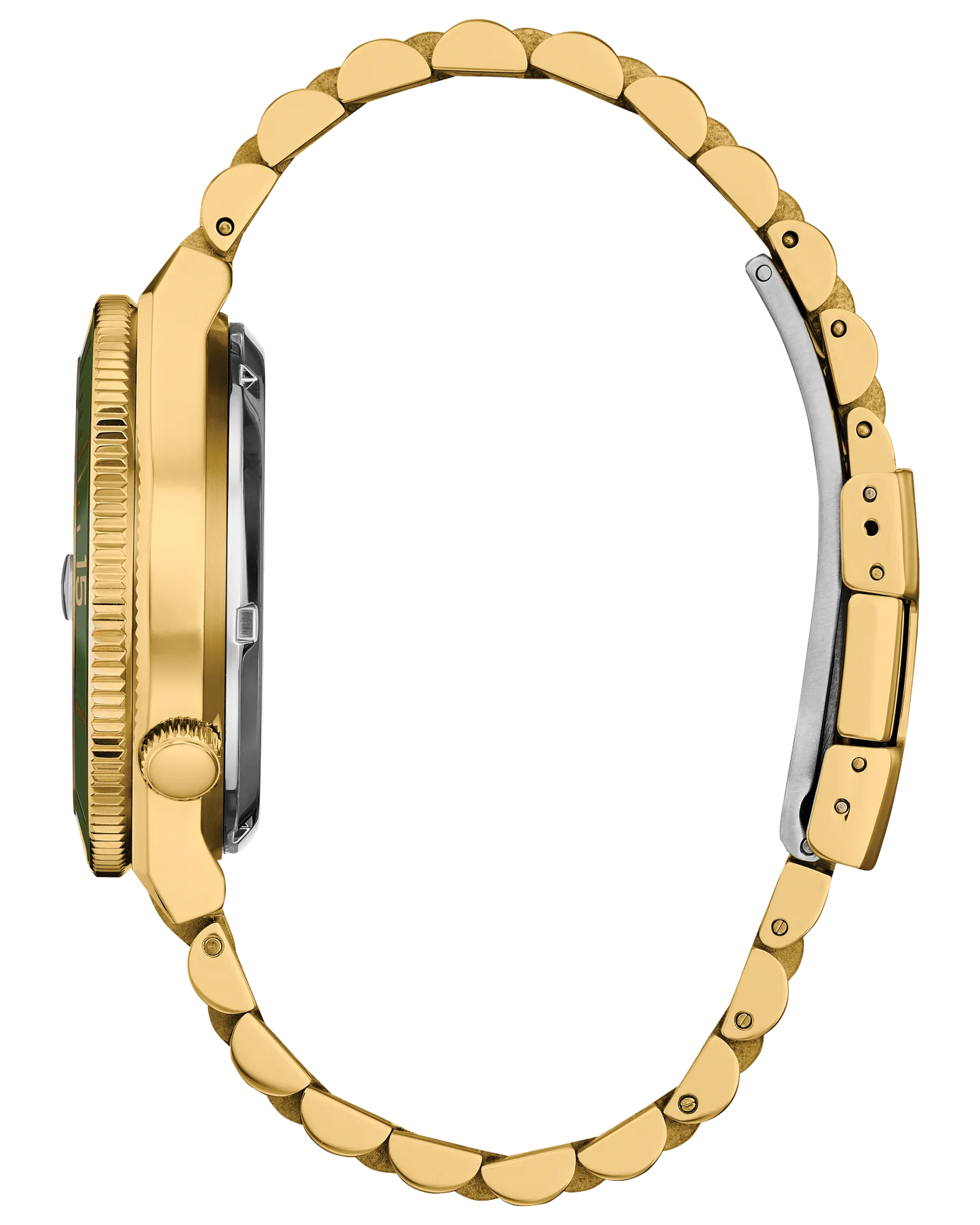 CITIZEN NJ0232-53X "TSUYOSA SHORE" GOLD TONE GREEN DIAL MEN'S WATCH
