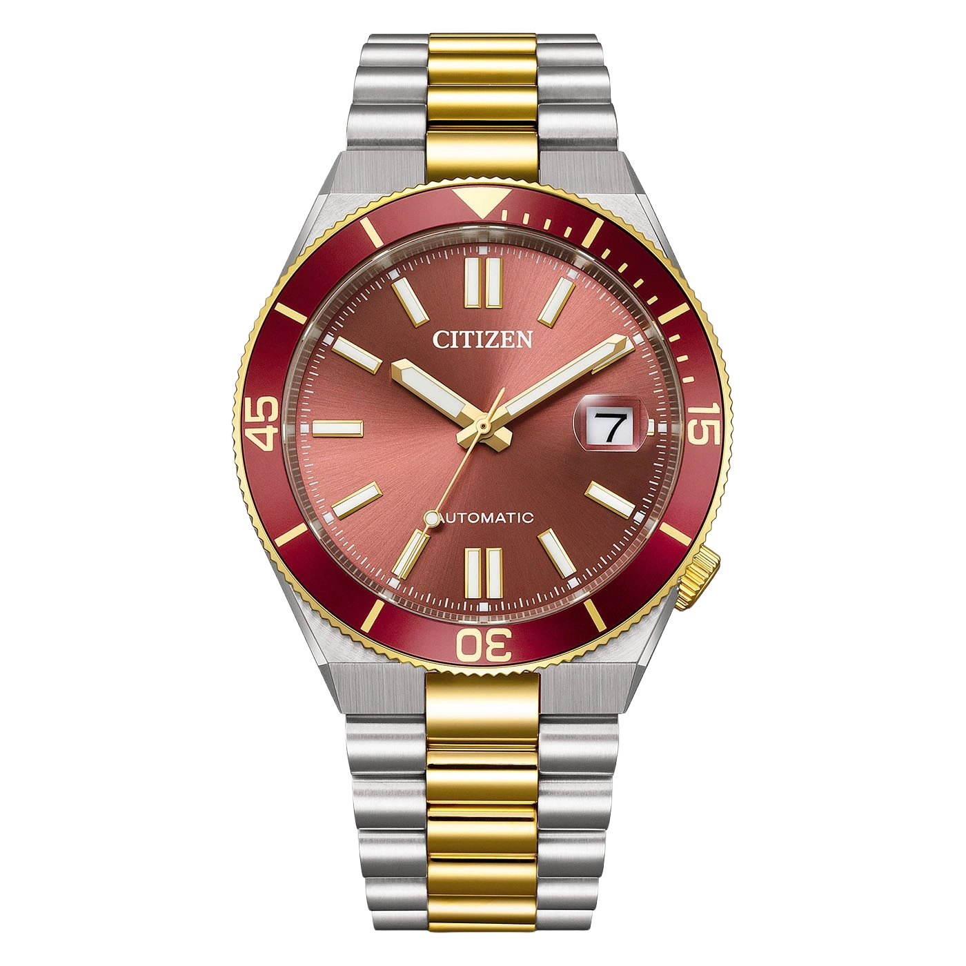 CITIZEN NJ0234-58X "TSUYOSA SHORE" TWO-TONE RED DIAL MEN'S WATCH