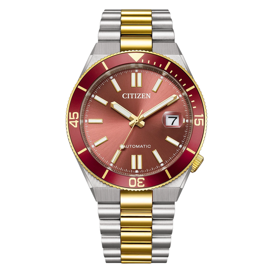 CITIZEN NJ0234-58X "TSUYOSA SHORE" TWO-TONE RED DIAL MEN'S WATCH
