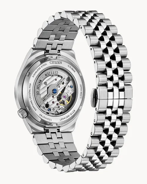 CITIZEN NK0020-55E "TSUYOSA 60" AUTOMATIC BLACK DIAL MENS WATCH