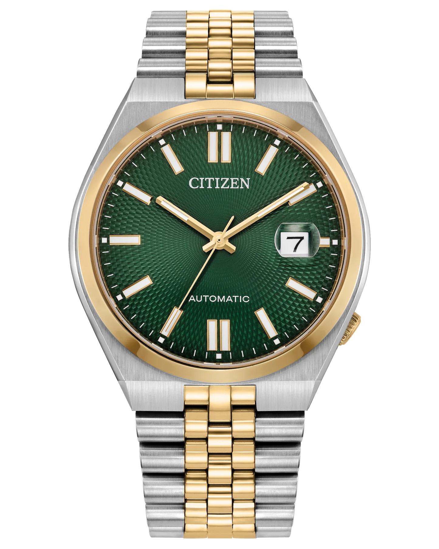 CITIZEN NK0024-54X "TSUYOSA 60"  TWO-TONED GREEN DIAL MENS WATCH
