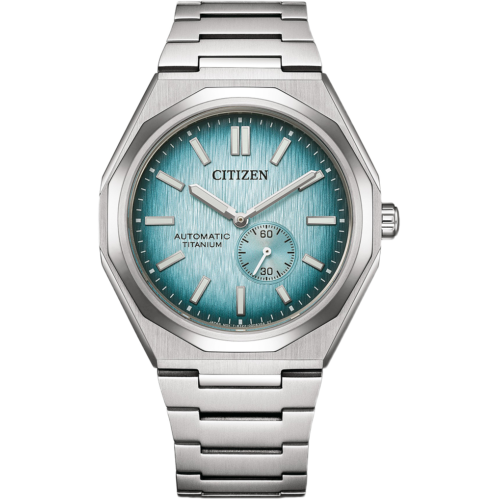 CITIZEN NK5020-58L "ZENSHIN 60" AUTOMATIC TITANIUM BLUE DIAL WATCH