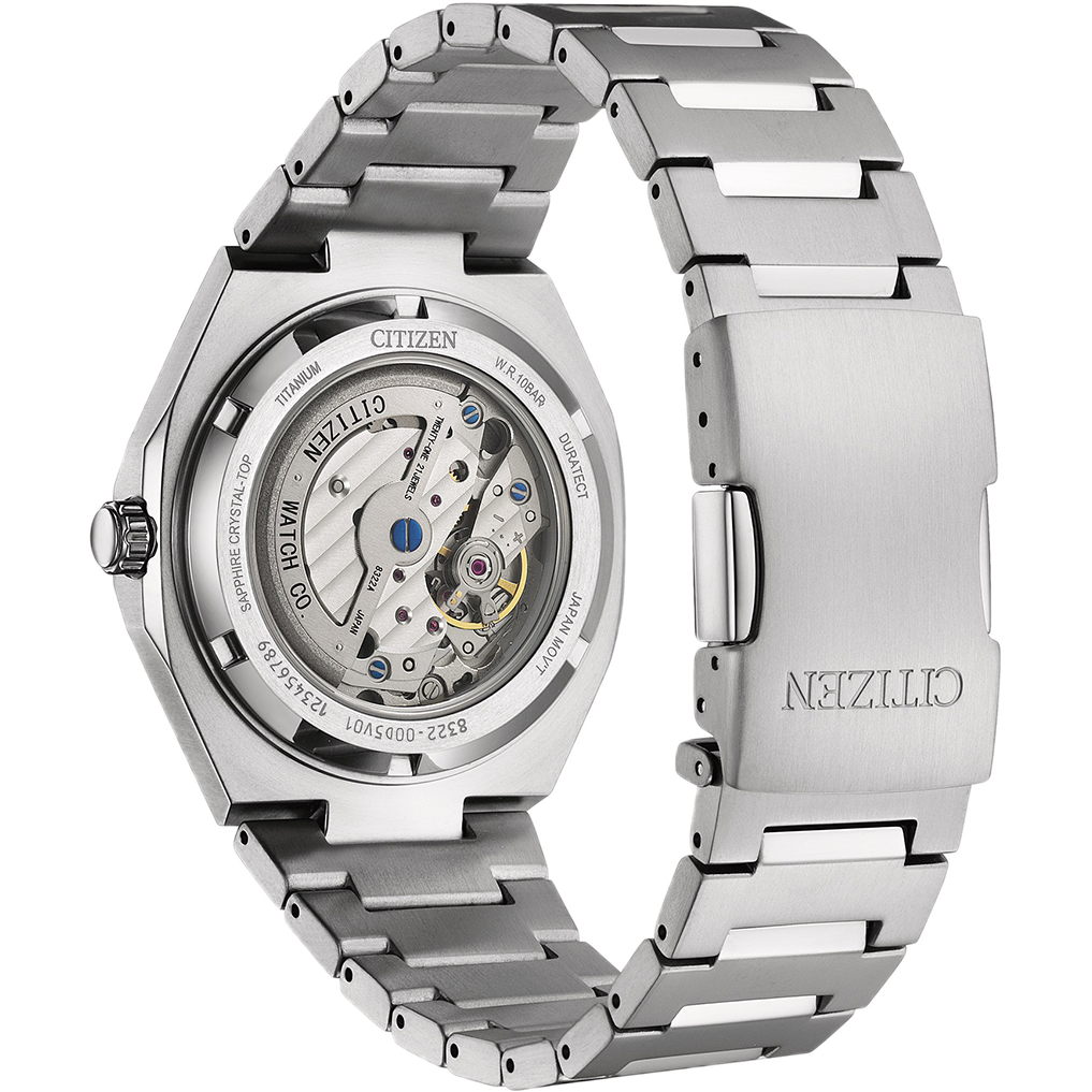 CITIZEN NK5020-58L "ZENSHIN 60" AUTOMATIC TITANIUM BLUE DIAL WATCH