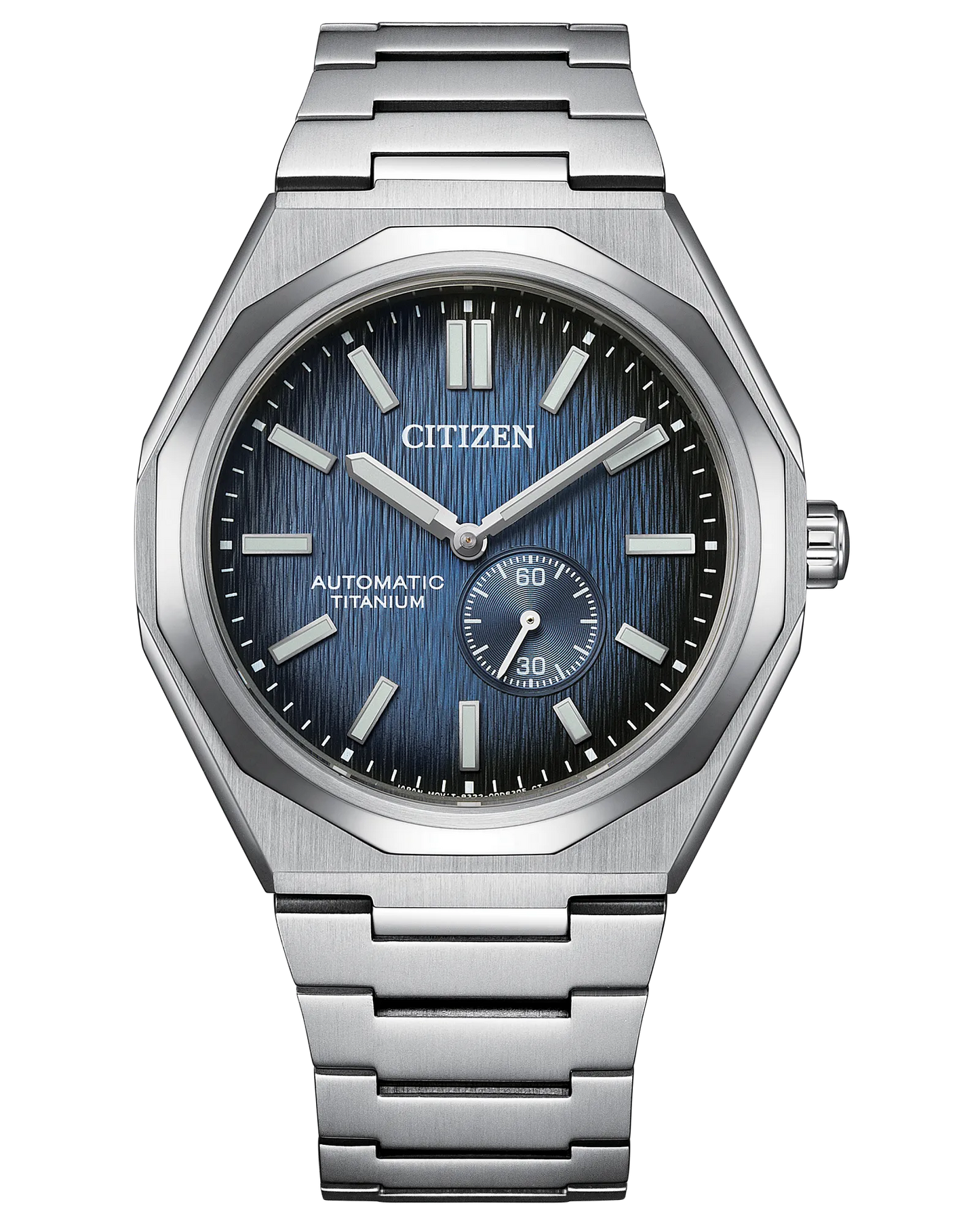 CITIZEN NK5020-58M "ZENSHIN 60" AUTOMATIC TITANIUM NAVY BLUE DIAL WATCH