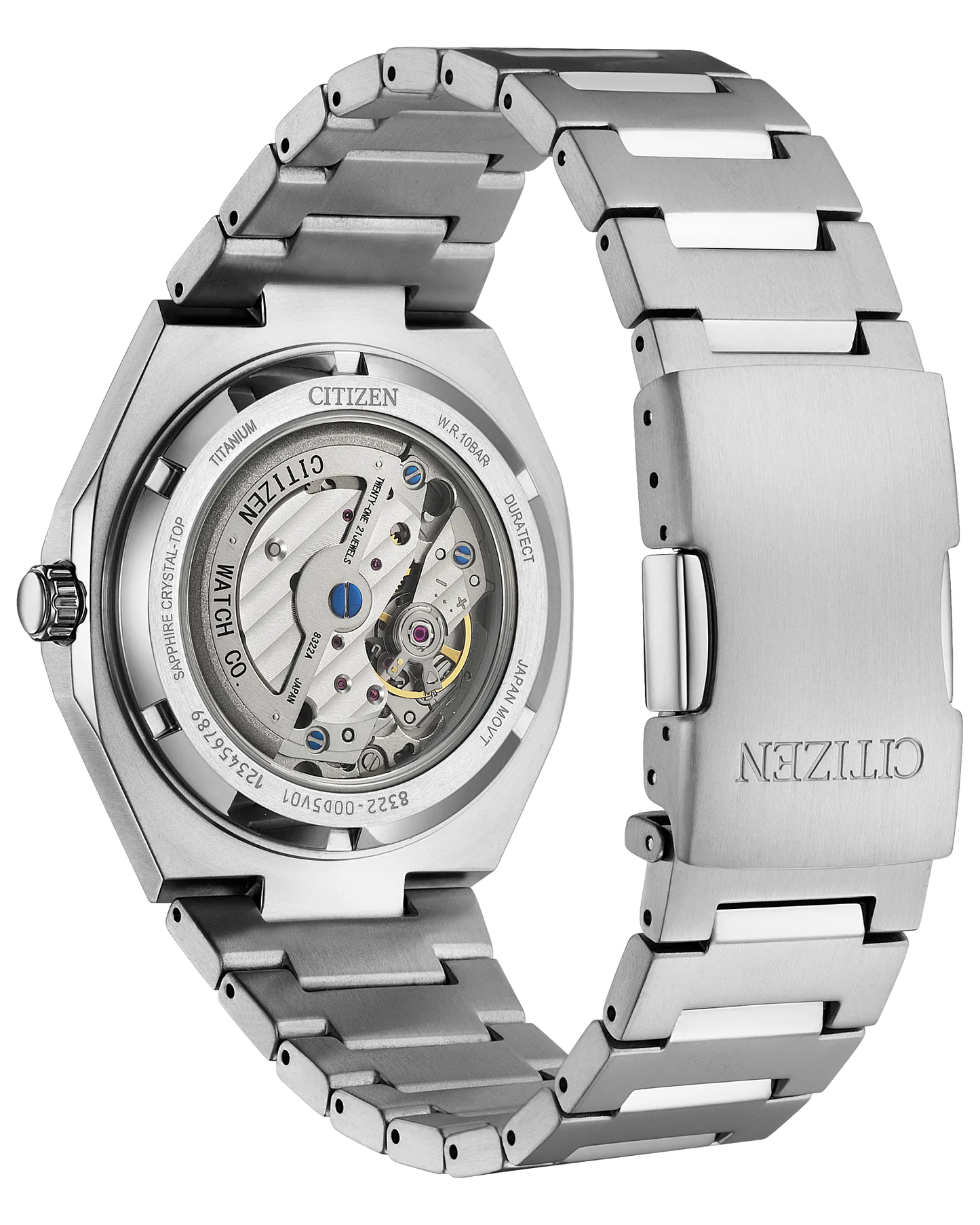 CITIZEN NK5020-58M "ZENSHIN 60" AUTOMATIC TITANIUM NAVY BLUE DIAL WATCH