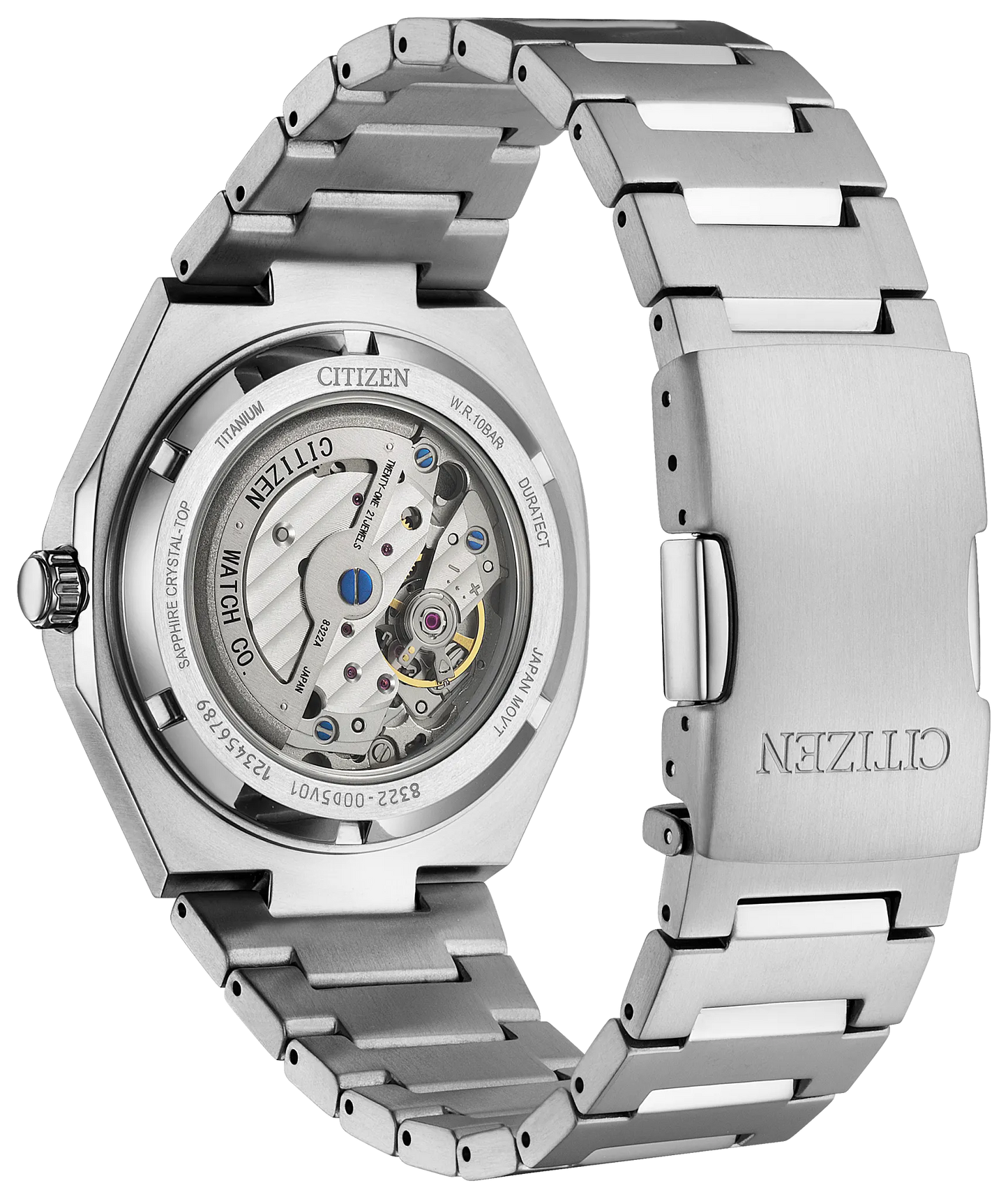CITIZEN NK5020-58X "ZENSHIN 60" AUTOMATIC TITANIUM GREEN DIAL WATCH