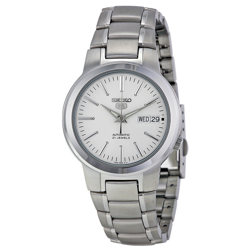 SEIKO 5 SNKA01K1 SNKA01K AUTOMATIC WHITE DIAL WATCH 38MM