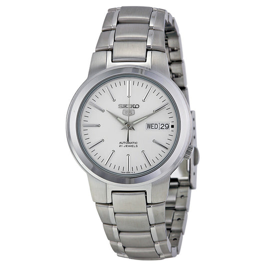 SEIKO 5 SNKA01K1 SNKA01K AUTOMATIC WHITE DIAL WATCH 38MM