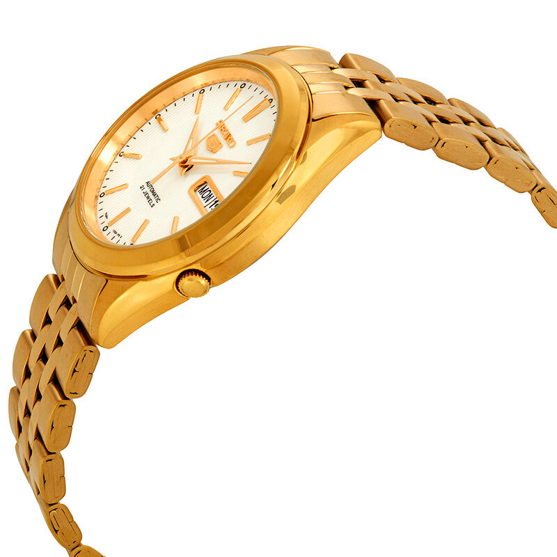 SEIKO 5 SNKL26K1 SNKL26 AUTOMATIC STAINLESS STEEL GOLD WATCH