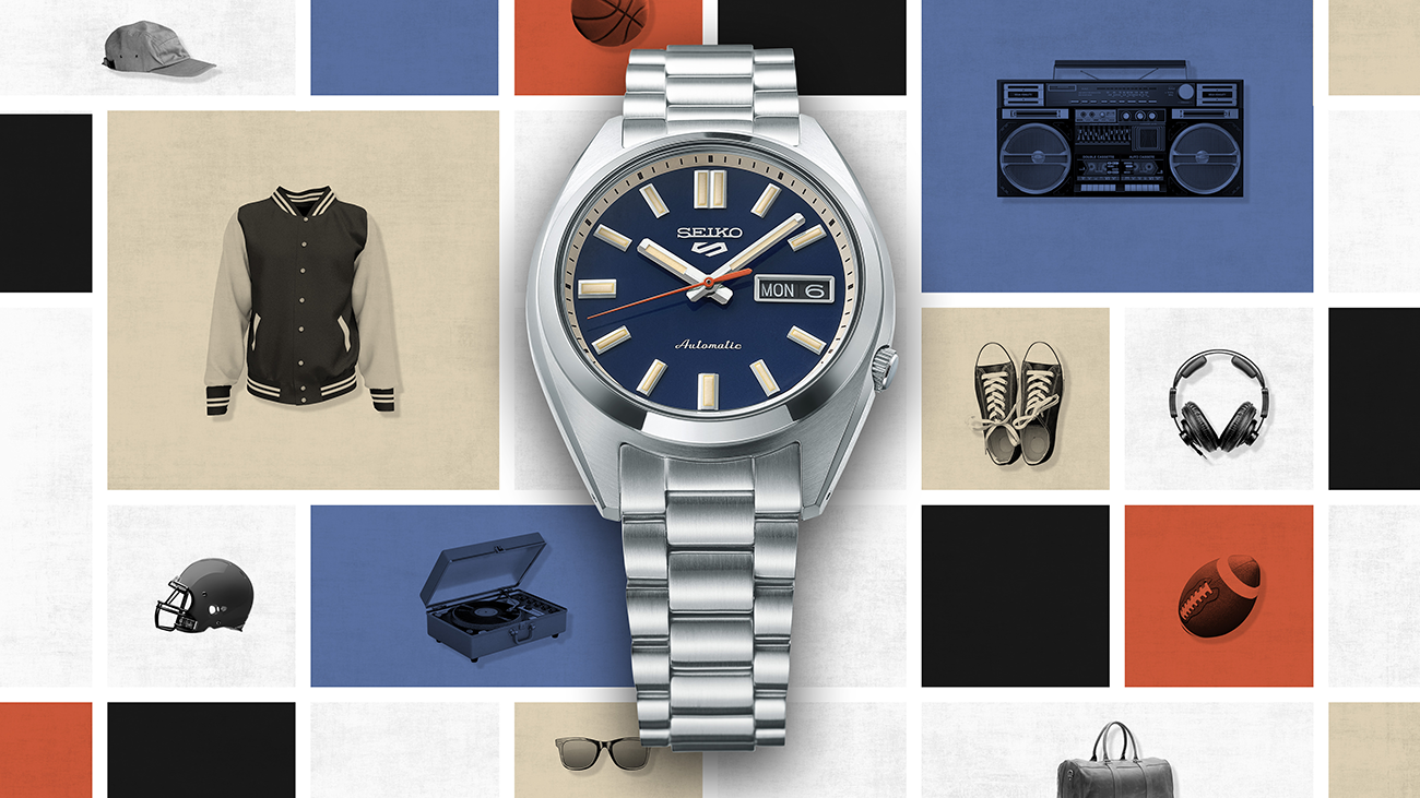 SEIKO 5 SRPK87K1 SRPK87 SNXS AUTOMATIC BLUE DIAL WATCH