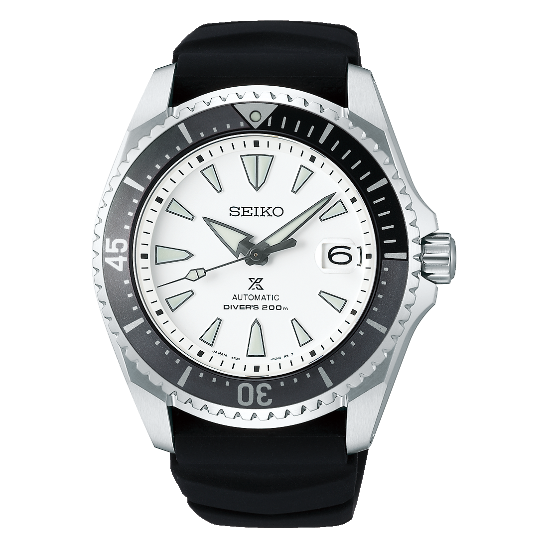 SEIKO SPB191J1 SPB191 SHOGUN TITANIUM WHITE DIAL DIVER'S WATCH