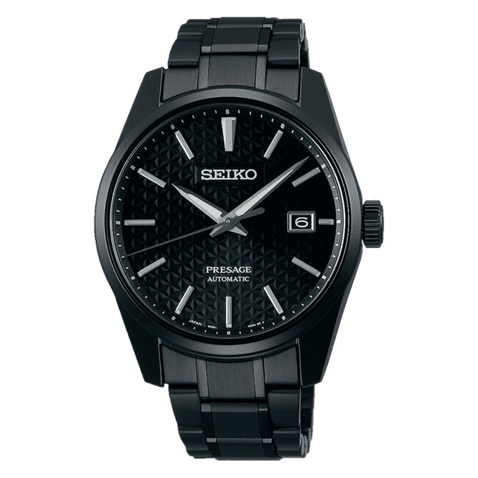 SEIKO PRESAGE SPB229J1 SPB229 ALL BLACK SHARP EDGED MEN'S WATCH