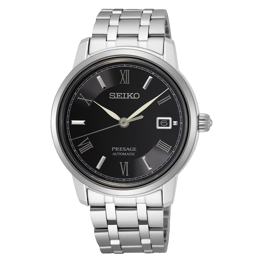 SEIKO PRESAGE SRPF27J1 SRPF27 BLACK DIAL MEN'S WATCH
