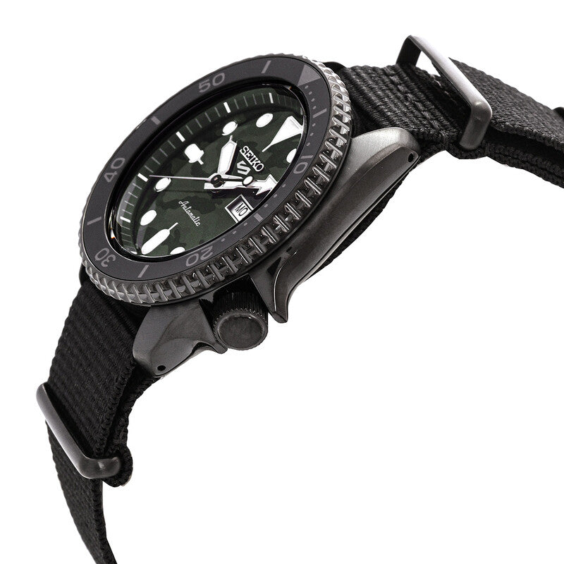 SEIKO 5 SRPJ37K1 SRPJ37 5KX SPORTS CAMOUFLAGE DIAL MEN'S WATCH