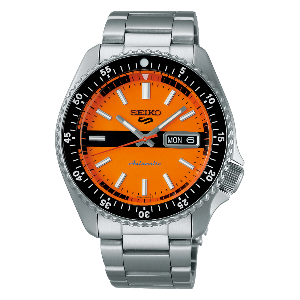 SEIKO 5 SRPK11K1 SRPK11 SKX SPORTS ORANGE DIAL MEN'S WATCH