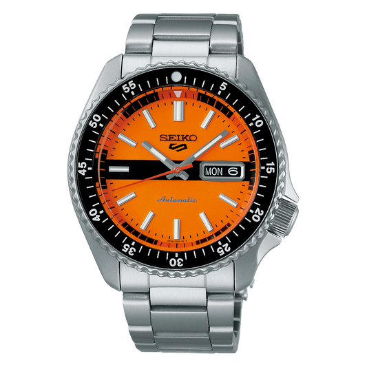 SEIKO 5 SRPK11K1 SRPK11 SKX SPORTS ORANGE DIAL MEN'S WATCH