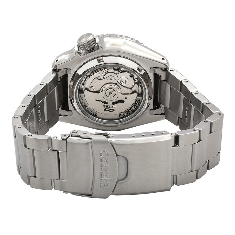 SEIKO 5 SRPK67K1 SRPK67 5KX "CHECKER FLAG" DARK BLUE DIAL MEN'S WATCH