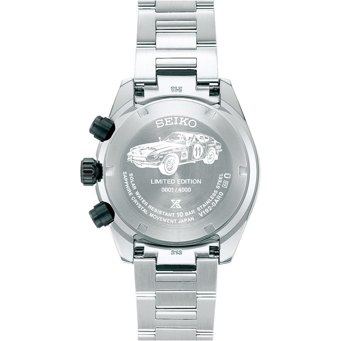 SEIKO PROSPEX SSC957P1 SPEEDTIMER DATSUN 24OZ LE SOLAR QUARTZ MEN'S WATCH