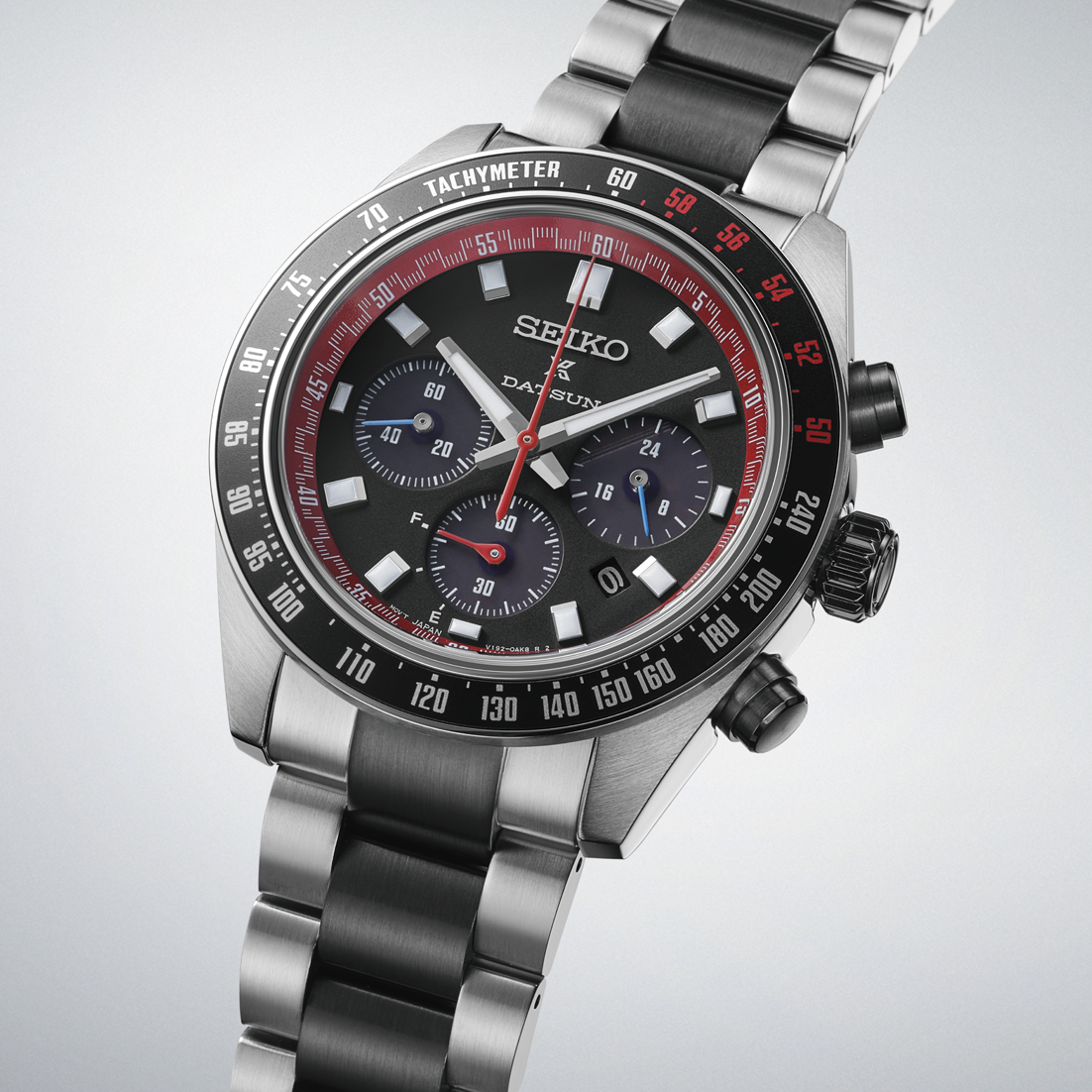 SEIKO PROSPEX SSC957P1 SPEEDTIMER DATSUN 24OZ LE SOLAR QUARTZ MEN'S WATCH