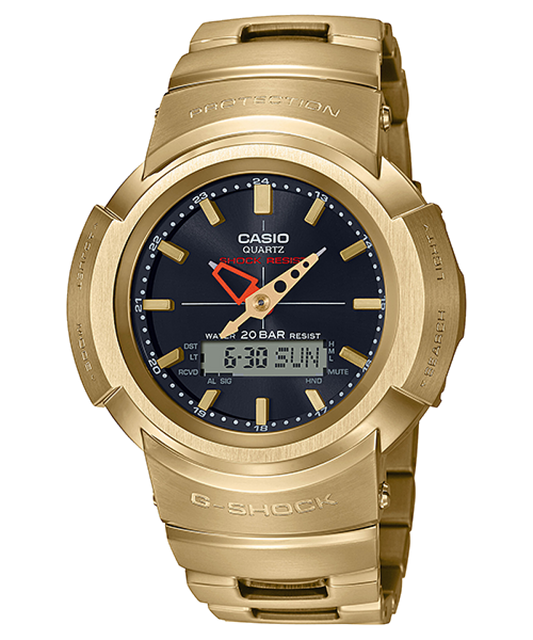 CASIO G-SHOCK AWM-500GD-9A GOLD FULL METAL SOLAR MULTIBAND A/D WATCH