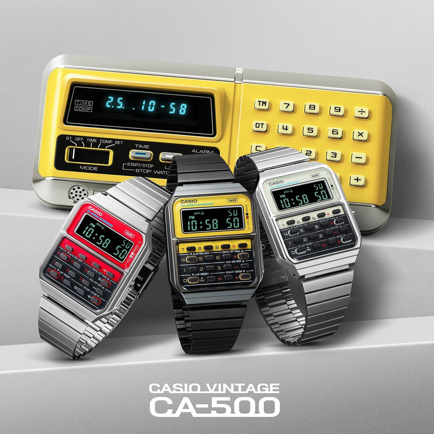CASIO CA-500WE-7B CA500 CLASSIC CALCULATOR WHITE DIGITAL WATCH